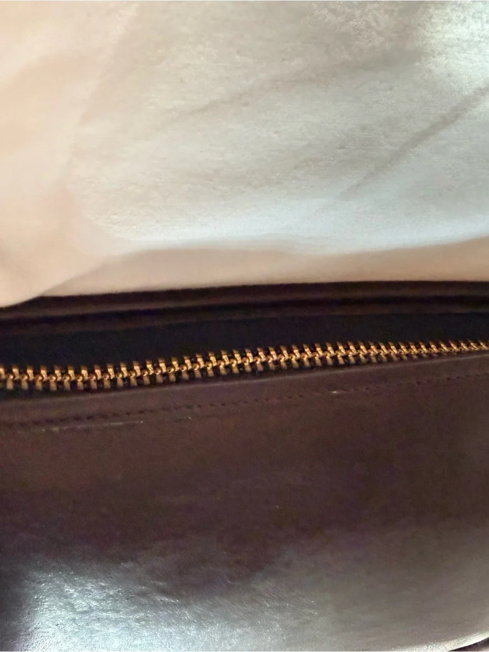 Vintage 1970’s Coach dark brown Leather Wristlet Clutch
